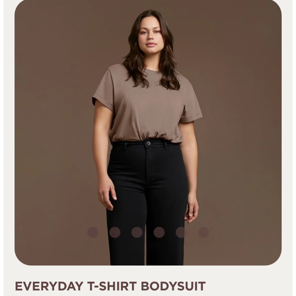 3 XL Mocha T Shirt Bodysuit